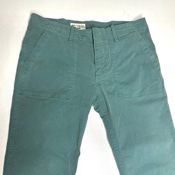 Nili Lotan 111/88 80NL Tomboy Straight Leg Sage Green Pants 4 - Picture 5 of 11